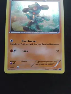LP / NM HOLO Pokemon Card Riolu LP Black and White Promos BW33 - Image 4