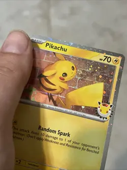 Pokemon Day 30th Anniversary - Pikachu 051 /162 Stamped NM W/ Swirl 🌀 - Image 2