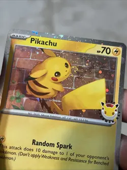 Pokemon Day 30th Anniversary - Pikachu 051 /162 Stamped NM W/ Swirl 🌀 - Image 3