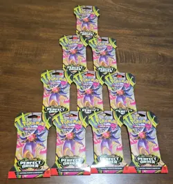 Lot Of 10 Pokemon Perfect Order TCG Sleeved Booster Packs - Image 1