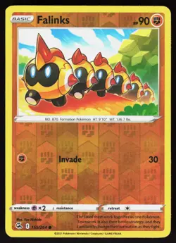 Falinks 155/264 Common Fusion Strike Pokemon Reverse Holo Lightly Played - Image 1