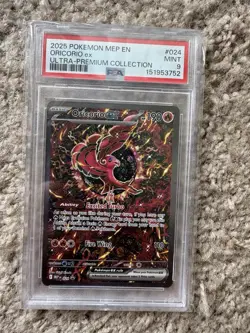 2025 POKEMON MEP EN-ME BSP 024 ORICORIO EX ULTRA-PREMIUM COLLECTION PSA 9 - Image 1