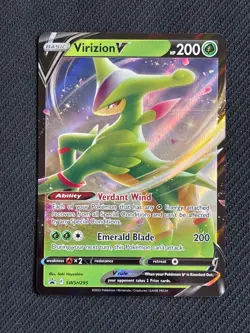 Pokemon TCG: Sword & Shield Promo - SWSH295 - Virizion V - Image 1