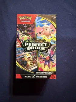 Pokemon TCG: Mega Evolution-Perfect Order Booster Bundle (6 Packs) New Sealed - Image 1
