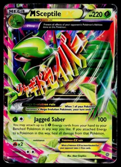 M Sceptile EX 8/98 Holo EX Rare Ancient Origins Mega Pokemon HP - Image 1