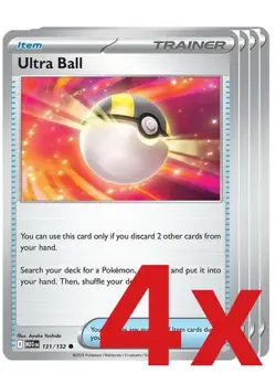 4x Ultra Ball 131/132 Pokemon TCG ME01: Mega Evolution - Image 1