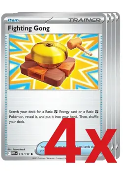 4x Fighting Gong 116/132 Pokemon TCG Playset ME01: Mega Evolution - Image 1
