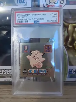 1999 Pokemon Amada Super Dx Gold Stickers Clefairy - Image 1