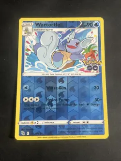Wartortle 016/078 Reverse Holo Pokemon GO LP - Image 1