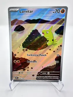 Larvitar 203/197 SV03: Obsidian Flames Holo Pokemon - Image 1