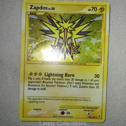 Pokemon Supreme Victors 150/147 Zapdos - Holo Secret Rare - Swirl Damaged - Image 3