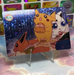 Pokemon Charizard Vintage Pocket Monsters Vending HOLO Prism Sticker 98 Nintendo - Image 3