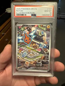 Pokemon 2025 SV Destined Rivals Dri en Rotom #197/182 PSA 10 - Image 1