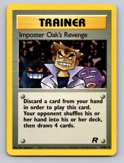 Imposter Oak's Revenge 76/82 Uncommon Team Rocket Pokemon Unlimited MP -Gengar - Image 1