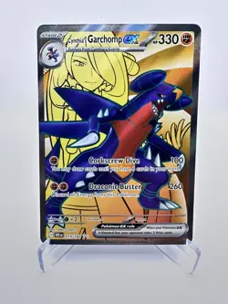 Cynthia's Garchomp ex 215/182 Sv10: Destined Rivals Holo Pokemon Near Mint - Image 1