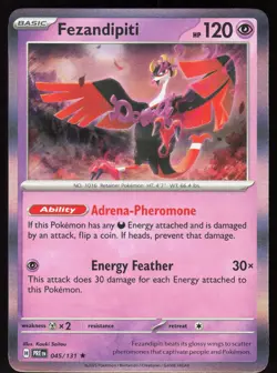 Fezandipiti 045/131 Holo Rare Prismatic Evolutions Pokemon Holo Near Mint - Image 1