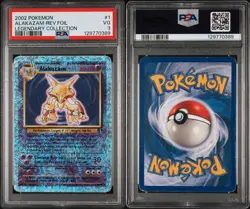 PSA 3 2002 Pokemon Legendary Collection Alakazam 1/110 Reverse Holo Foil WOTC - Image 3