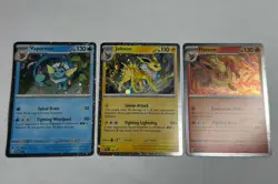 Pokemon TCG: Prismatic Evolutions Promo Vaporeon Flareon Jolteon Set of 3 SV - Image 1