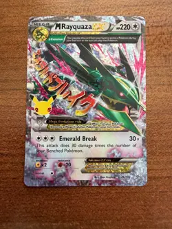 Pokemon TCG Mega Rayquaza EX Celebrations 76/108 Near Mint - Image 1