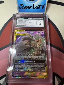 Pokemon CGC 5 - Trevenant & Dusknoir GX SM217 | Pale Moon GX Promo - Image 1