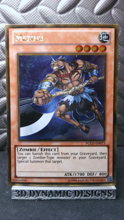 | Yugioh Mezuki PGLD-EN073 Gold Rare Premium Gold LP 🔥 | - Image 1