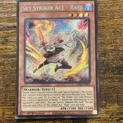 🔥 Sky Striker Ace - Raye 1st Edition L26D-ENS01 Secret Rare YuGiOh!🔥 - Image 2