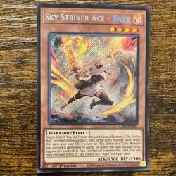 🔥 Sky Striker Ace - Raye 1st Edition L26D-ENS01 Secret Rare YuGiOh!🔥 - Image 4