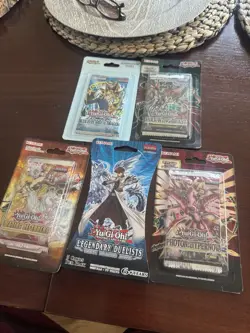 Lot Of 5 Yugioh Blister Packs 2017& 2020 - Image 1