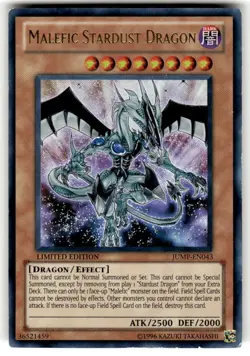 Malefic Stardust Dragon Shonen Jump Magazine Promos JUMP-EN043 Yugioh LP - Image 1