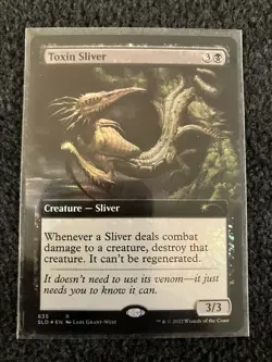 Magic The Gathering MTG - Toxin Sliver (Extended Art) Foil - Secret Lair Drop - Image 1