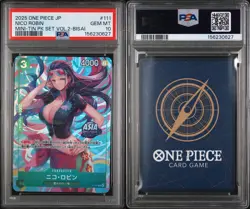 Nico Robin PSA10 2025 One Piece Japanese Mini-Tin Pack Set Vol.2-Bisai #111 - Image 3