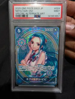PSA 9 Nefeltari Vivi EB03-024 SP SR Parallel ONE PIECE edition - Image 1
