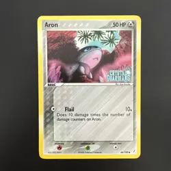 Pokemon Card TCG Aron Reverse Holo Stamped EX Crystal Guardians 44/100 - MP - Image 1
