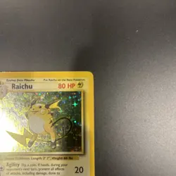 Pokemon TCG Base Set Raichu Holo Card 14/102 Vintage Rare HP Unlimited 1999 - Image 4