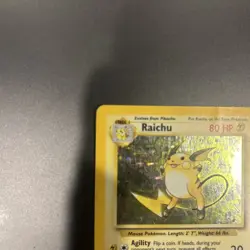 Pokemon TCG Base Set Raichu Holo Card 14/102 Vintage Rare HP Unlimited 1999 - Image 5