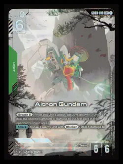 Altron Gundam LR+ Card GD03-018 Gundam Card Game TCG English NM Alt Art - Image 1
