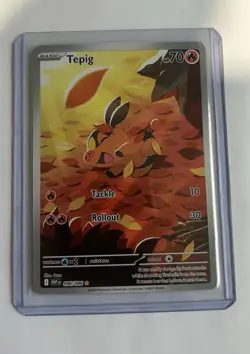 Pokemon TCG Tepig Card Scarlet Violet White Flare, 096/086 - Image 1