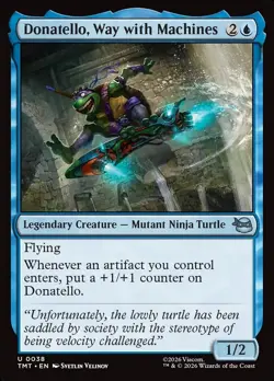 Donatello, Way with Machines (NM) Teenage Mutant Ninja Turtles Magic MTG - Image 1