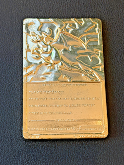 1999 Pokemon Vintage Burger King Promo Charizard #06 Gold Plated Card - Image 2