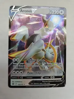 Pokemon Arceus V 122/172 Swsh09 Brilliant Stars Ultra Rare Holo English Card - Image 1