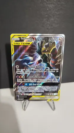 Pokemon TCG Garchomp & Giratina GX SM193 Tag Team Promo Card Mint Condition - Image 1