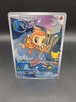 Pokemon TCG Card Chimchar MEP 041 First Partner Black Star Promo - NM/M - Image 1
