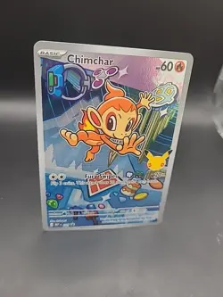 Pokemon TCG Card Chimchar MEP 041 First Partner Black Star Promo - NM/M - Image 2