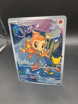Pokemon TCG Card Chimchar MEP 041 First Partner Black Star Promo - NM/M - Image 3