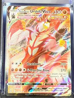 Single Strike Urshifu VMAX Pokemon 86 BST Rare Near Mint Card - Image 1