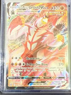 Single Strike Urshifu VMAX Pokemon 86 BST Rare Near Mint Card - Image 3