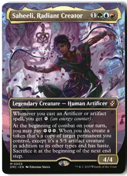 MTG Saheeli, Radiant Creator (Borderless) [DRC - 3] LP 1-88 - Image 1
