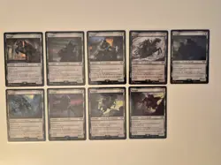 MTG Lord of the Rings: NAZGUL SET of 9 non-foil (see photos) 8 Eng 1 Ita - Image 1
