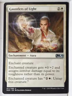 Gauntlets of Light - 2020 Core Set M20 - Magic the Gathering MTG Nice! - Image 1