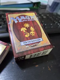 5th Edition Empty Starter Deck Box And 3 Manuals - MTG - Magic The Gathering - Image 2